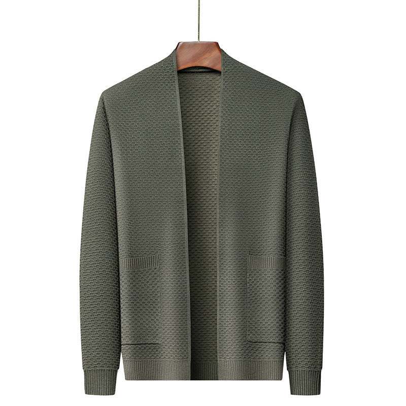 Men's Knitted Cardigan Sweater Coat