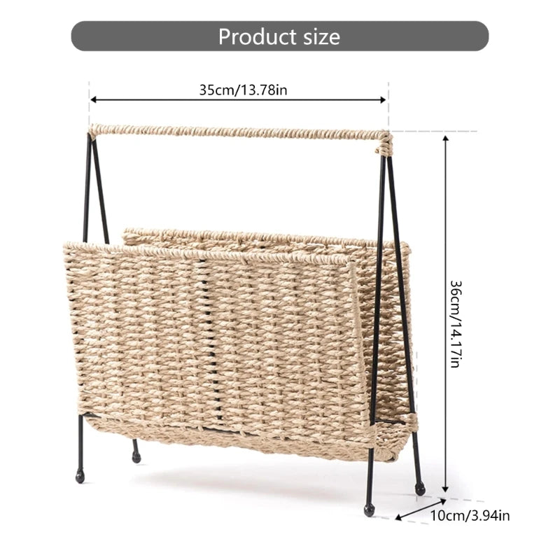 WovenCharm Standing Magazine Holder