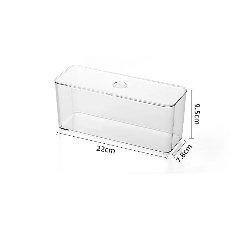 Acrylic Drawer Organizer Box with Lid – Clear Storage Solution