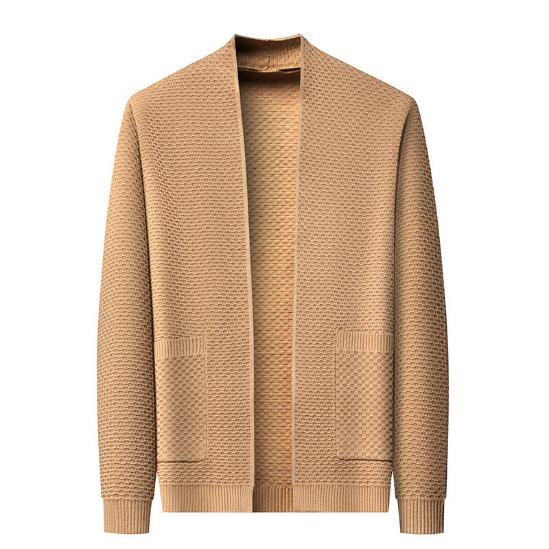 Men's Knitted Cardigan Sweater Coat