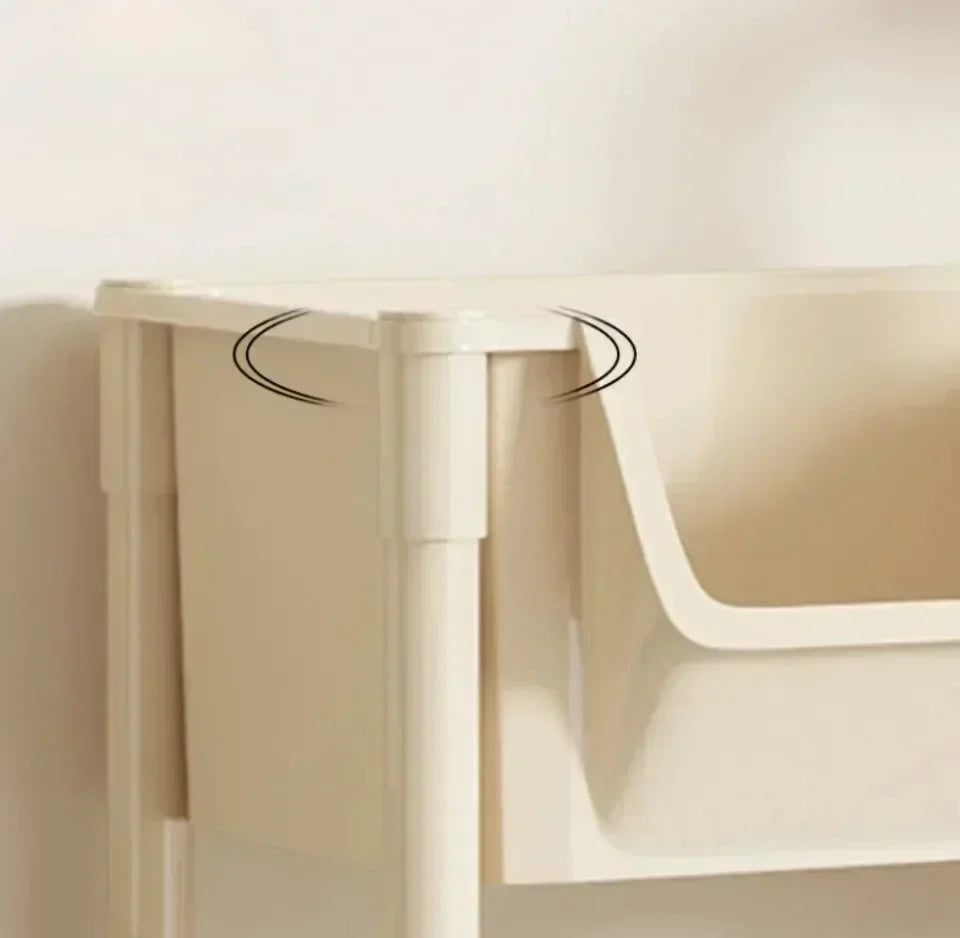 Multi-Tier Movable Storage Rack with Wheels