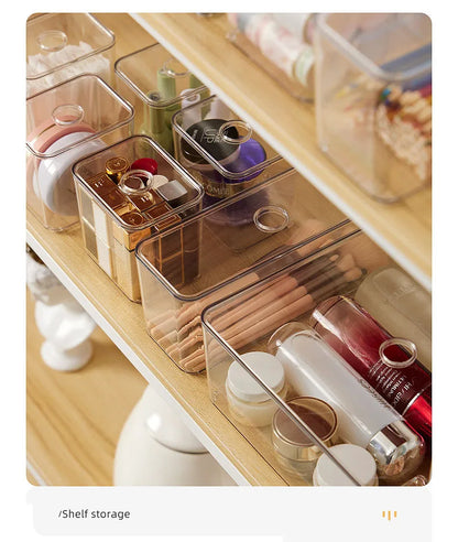 Acrylic Drawer Organizer Box with Lid – Clear Storage Solution