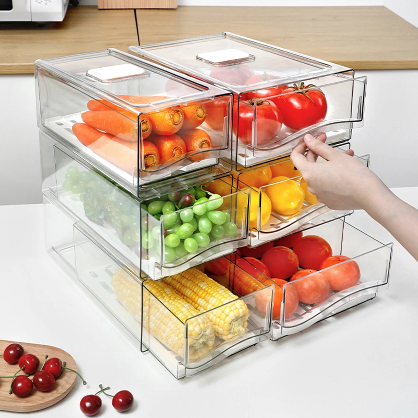 FreshStack 360° Fridge Storage Bins
