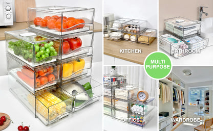 FreshStack 360° Fridge Storage Bins